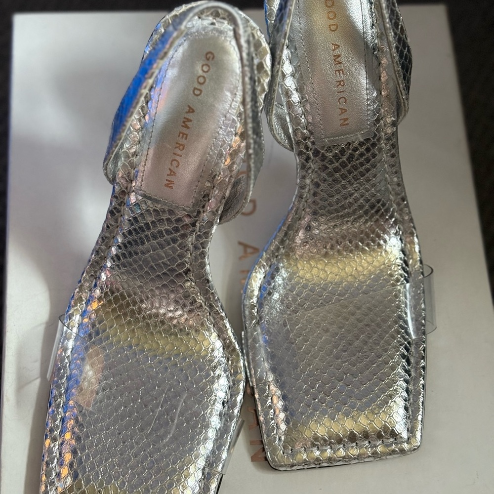Good American Silver Women's Shoes